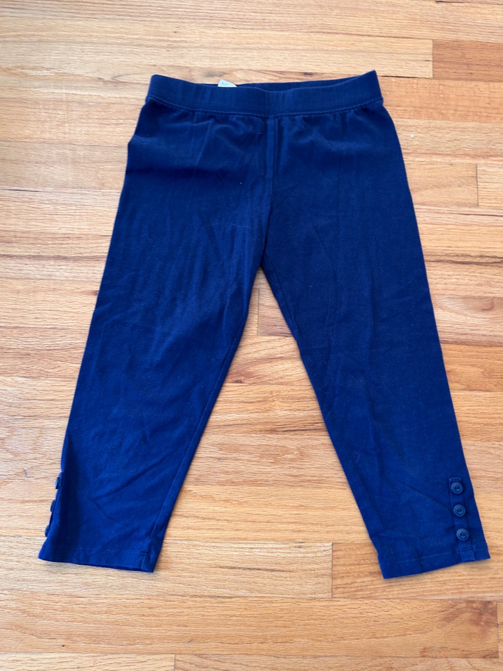 GAP Girls Dark Navy Leggings with Button Hem
